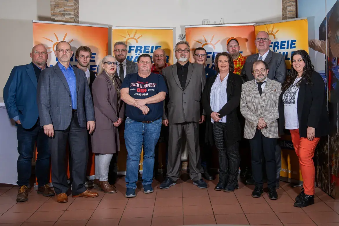 Gewählte Mitglieder der Landesliste und die Direktkandidaten der Freien Wähler Saarland