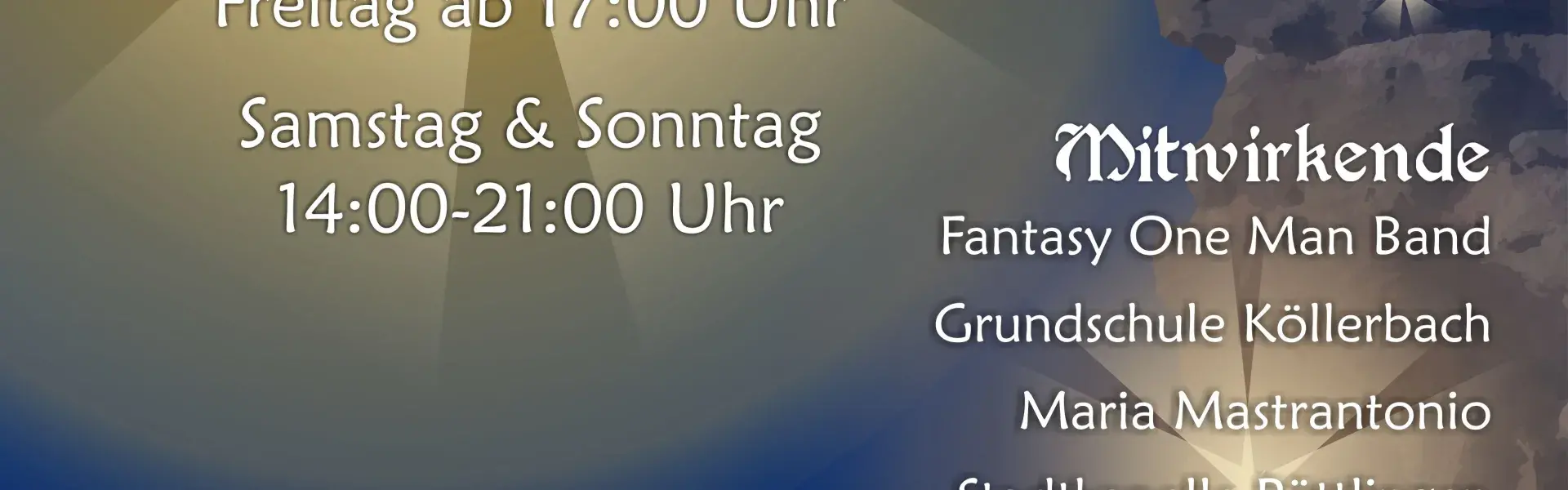 Plakat Weihnachtsmarkt Köllerbach